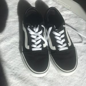 Vans black women size 7